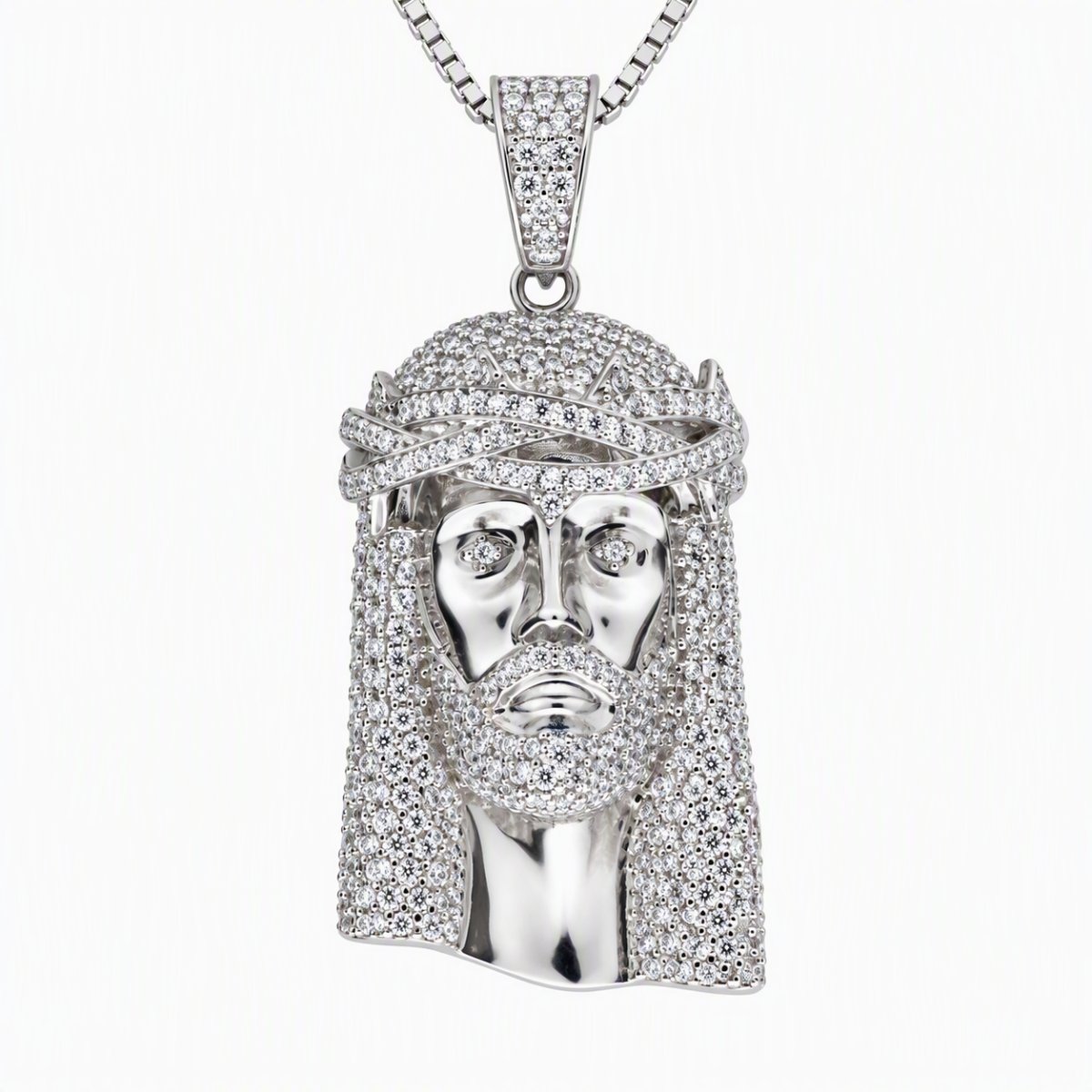 Christus Hanger 18 Karaat Witgoud Pav&eacute;